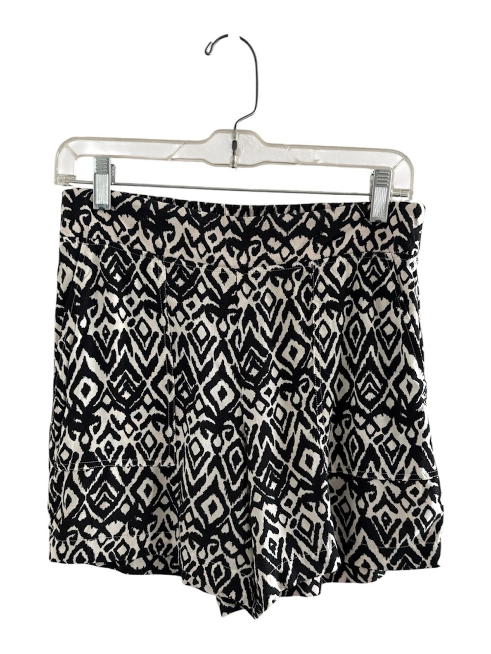 Wildfox Black and Cream Geometric  Shorts